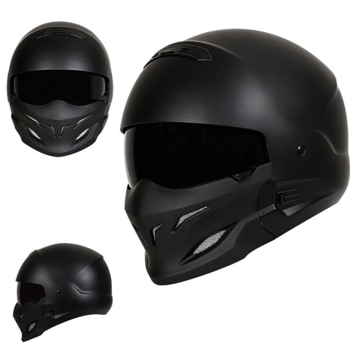 Samurai Black Scorpion Indian Warrior Helmet Electric Moto Full
