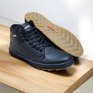 Sepatu Sneakers High Cut Boots Casual Pria Sol gum antislip untuk Kerja Kuliah dan Santai