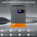 PowMr 6.2KW Hybrid Solar Inverter 500Vdc Supports 48V Lifepo4 Battery Can Parallel Up to 12 Unit Built in 120A MPPT Solar Charger Controller. 
