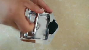 RV Travel Trailer Entry Door Lock Chrome Paddle Deadbolt