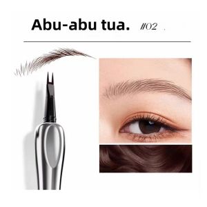 Double Tip Eyebrow Lash Pen Pensil Pensil Alis Dua Cabang Liquid Cepat Kering  Long Lasting Anti