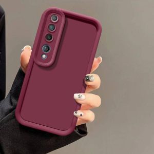 For Xiaomi Mi 10 Pro 5G Phone Case Xiaomi 10 Pro Case Shockproof Solid Color Silicone Casing M2001J1G Soft TPU Back Cover