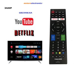 Original sharp LCD LED Smart TV Remote Control GB234WJSA Compatible with 100% Sharp Remote Control of the Same Shape