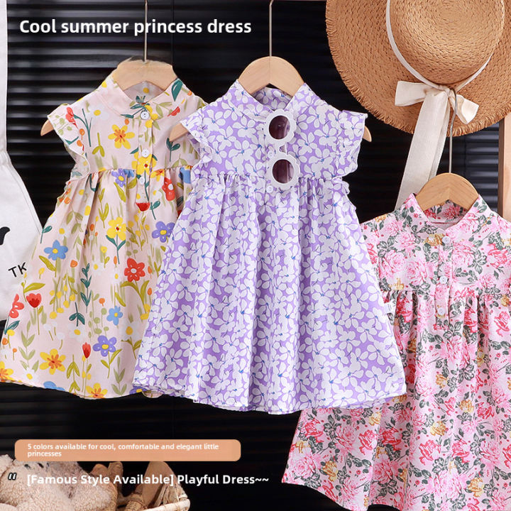 KIDS A-LINE FRILL DRESS 4-10 FLOWER CHILD main image 1