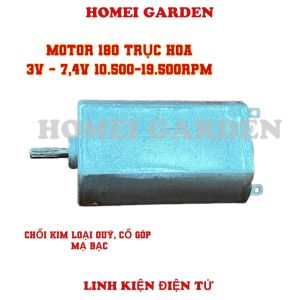 Động cơ Motor 180 trục hoa 3V - 7.4V tốc độ 10500 - 19550 RPM hàng xịn bàn chải kim loại quý - HM0407