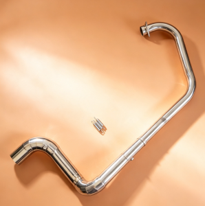 Suzuki Gixxer 155 SF stainless elbow and with resonator