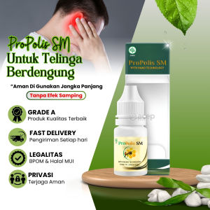 Obat Telinga Mendengung - Telinga Berdenging Sakit Telinga Telinga Berdengung Sebelah Kuping Keluar Cairan Gangguan Pendengaran Anak dan Dewasa Tetes dengan Propolis SM