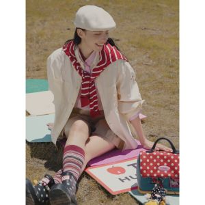 Tagi. x HUNTER Rain Boots / Rain Boots Colorful Cubes Versatile Chain