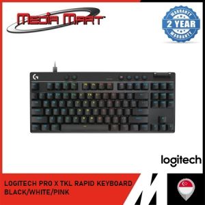 LOGITECH PRO X TKL RAPID KEYBOARD BLACK/WHITE/PINK