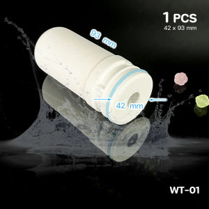 ไส้กรองเซรามิค 0.3 ไมครอน ก๊อกน้ำ รุ่น WT-01 WP-002 ติดตั้งและใช้งานง่าย เพียงแค่หมุนติดกับหัวก๊อกเท่านั้น สามารถบริโภคได้ ปรับน้ำได้หลายระดับ