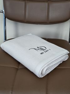 My Day 1 ผ้าเช็ดตัว รังผึ้ง สีครีม (Ivory) M 70*140 cm แห้งง่าย ซับน้ำดี นุ่มเบาสบาย