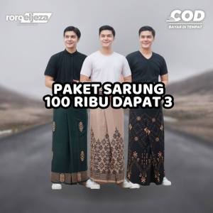 SARUNG PRIA DEWASA 100 RIBU DAPAT 3 - BAHAN HALUS DAN LEMBUT