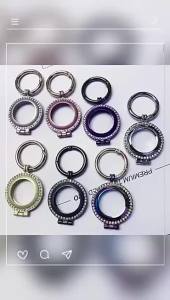 เคส ใช้ได้กับ AirTag (2021) ฝาครอบพวงกุญแจ AirTag Diamond Rhinestone Bling ตัวยึดโลหะสําหรับอุปกรณ์เสริม AirTag