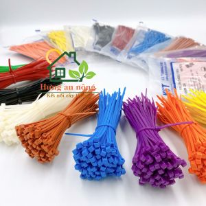 DR310DALO - Combo 5 sét màu dây rút nhựa đánh dấu gia cầm buộc linh kiện ( sét 100 sợi size 2.5x100mm )