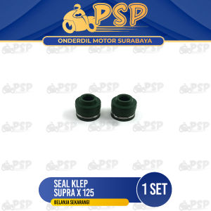 Seal Klep Supra X 125 (Harga Per Set Isi 2) - Sil Siel Karet Batang Klip Valve Stem Honda BeAT Fi