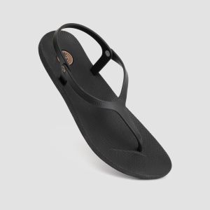 Sendal Tali Belakang Perempuan Teplek Camou Milea Cranberry Model Kekinian Casual Karet