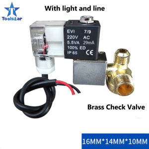 FUXING Solenoid Valve Mute Oil-free Air Compressor Check Valve Bleed Air Compressor Components