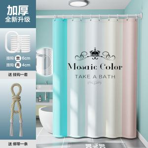 ม่านอาบน้ำกันน้ำคุณภาพสูง180X180ซม. ในห้องน้ำลายการ์ตูนสัตว์และพืชดอกไม้และใบไม้และม่านประตูม่านอาบน้ำกันน้ำโพลีเอสเตอร์หนา + ตะขอ12อัน