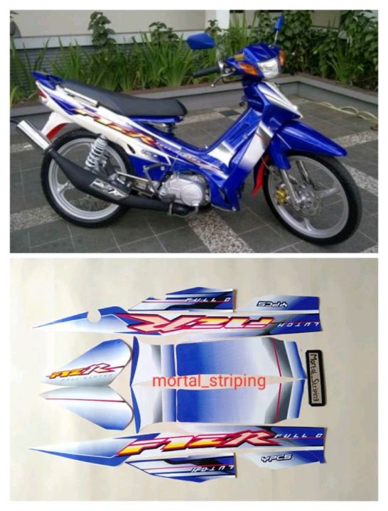 STIKER STICKER MOTOR STRIPING MOTOR LIS BODY MOTOR F1ZR FIZ R 2003 2004 ...