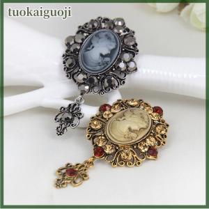 tuokaiguoji Hot Cameo Victorian Style Wedding Party Women Pendant Brooch Pin