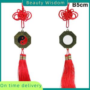 Beauty Wisdom Chinese Feng Shui Mirror Yin Yang Bagua Mirror with Chinese Knot Hanging Decor