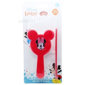 Lusty Bunny Disney Brush and Comb Set Sisir Bayi Mickey Minnie Mouse