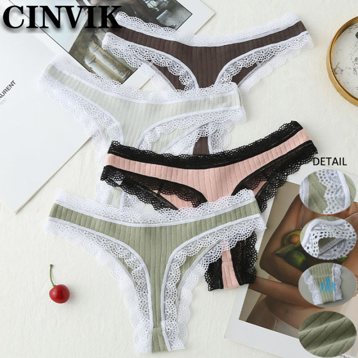 Cinvik Womens Underwear Cotton Bikini Panties Ladies Underwear, Size M 