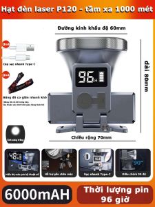 Đèn Led Đội Đầu 1500 Lumens Siêu Sáng Chống MưaSạc nhanh USB 2 giờ tặng kèm băng đô rảnh tay,xoay 90°