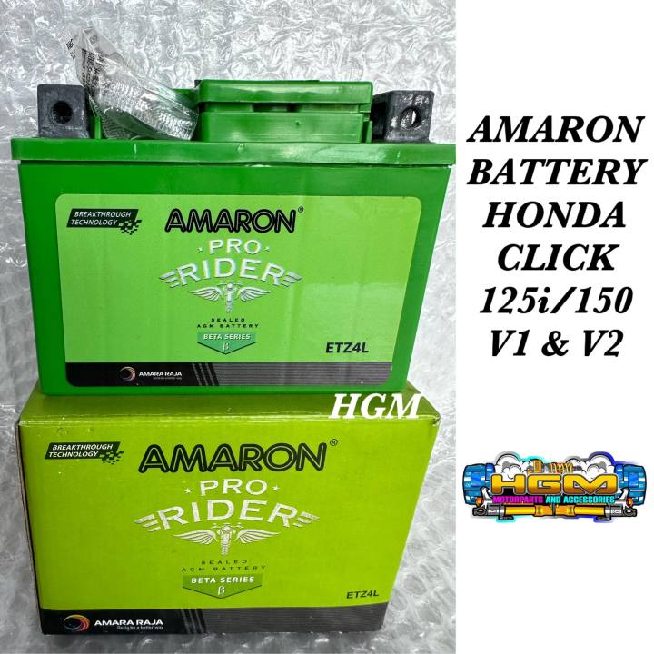 AMARON BATTERY FOR CLICK 125I/150I V1 & V2 (ETZ5L) | Lazada Philippines