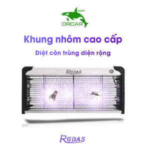 Đèn bắt côn trùng RGDAS công suất lớn phiên bản khung Nhôm Cao Cấp cơ chế vật lý không hóa chất độc hại chuyên dùng cho nhà hàng khách sạn xưởng chế biến trang trại