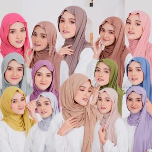 HIJAB PASHMINA KAOS JERSEY/PASMINA JERSEY KERUDUNG MUSLIM CANTIK KEKINIAN