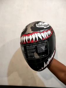 Helm Full face Murah Motif venom -KF2- RED BULLS - Bukan kyt R10 kyt RC7 Kyt K2rider Bukan Merk Nhk Gm Kyt Njs Cargloos