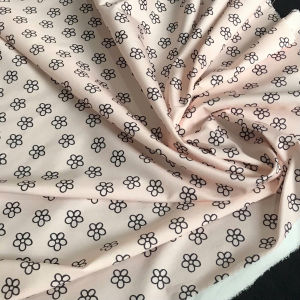 Vải Lụa Hồng Da In Hoa Khổ 1m45 - Đàn Hồi Nhẹ 2C Mỏng Vừa Mềm Rũ - May Áo Dài Đầm Váy