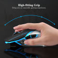 GOOJODOQ Gaming Mouse USB Receiver Ergonomic Wireless Mouse 1600 DPI Three Gear Optical Bluetooth Quiet Mute For PC Laptop Computer. 