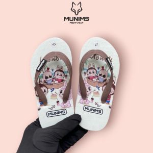 Sandal Jepit Anak Munims Labubu Pantai Anti Slip