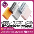 Sạc Dự Phòng Cuktech PB100 10000mAh 1C1A 30w PD3.0/PPS/QC3.0 QC  - Bảo Hành 18 Tháng. 