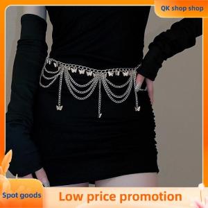 ✨QK shop✨ Women Waist Chains Jewelry Fashion Butterfly Belly Body Decoration Metal Multi-laWomen Waist Chains Jewelry Fashion Butterfly Belly Body Decoration Metal Multi-layer Pants Chain Summer Skirt Accessories yer Pants Chain Summer Skirt Accessories