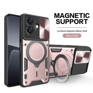 Slide Camera Lens Casing For OPPO A5 A3 Pro OPPOA5Pro A5Pro A3X A 5 5G 4G 2025 Shockproof Phone Case Armor Ring Casing Bracket Stent Push Camera Lens Protection Hard Back Cover