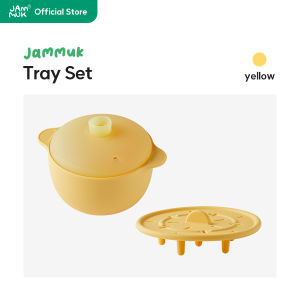 [Malang Honey] JAMMUK Baby Food Silicone Multi Steamer with Lid (Tray Set/Topping Divider Set) Used for microwave oven/steamer/rice cooker