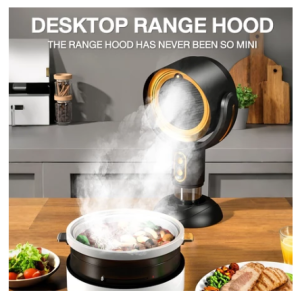 Portable Range Hood Desktop Range Hood with Exhaust Fan Detachable Aluminum Filter Large Oil Collection Cup Portable Kitchen