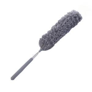 Adjustable Telescopic 88cm Long Pole Bending Feather Duster Microfiber Duster