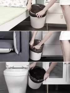 tong sampah 家用垃圾桶 大容量垃圾桶 带盖防臭 高颜值垃圾桶 垃圾桶 客厅 厨房 厕所专用 Best Helper Household Trash Can Toilet Toilet Dedicated Living Room Kitchen Large Capacity with Lid Deodorant High-Value