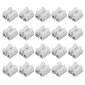 20pcs Quick Install Push In Terminals Block Suitable For DIY And Household Wiring Projects Convenient Secure Connection