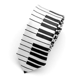 SHEBE668 Mảnh mai Bàn phím Đàn piano Đàn ông Âm nhạc Tie Cà vạt Bình thường Cà vạt