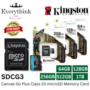 ♥100% sản phẩm gốc + Bộ chuyển đổi gửi miễn phí + Đầu đọc thẻ♥Kingston sdcg3 vải đi cộng với lớp 10 thẻ nhớ MicroSD với bộ chuyển đổi-64GB /128GB / 256GB/512GB/1TB
