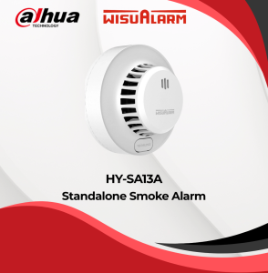 Smoke Alarm Standalone AA Alkaline Replaceable Battery Photoelectric Fire Protection for Home Safety of Family (HY-SA13A)