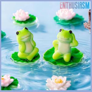 【Enthusiasm】🌟🌟【Hot Sale】🎈 5 6Pcs Cartoon Funny Frog Figurine Ornament Desktop Living Room Micro Landscape Fish Tank Aquarium Decoration Accessories