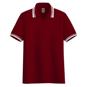 Kaospolos - Koas polo shirt Maroon kerah stripe | kaos kerah pria | kaos kerah polo shirt seragam lengan pendek