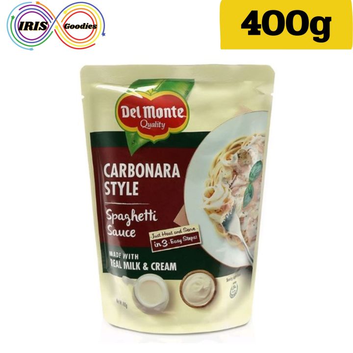 Del Monte Spaghetti Sauce CARBONARA Style 400g (Expiry Date 17 Jan 2025) Lazada.co.th