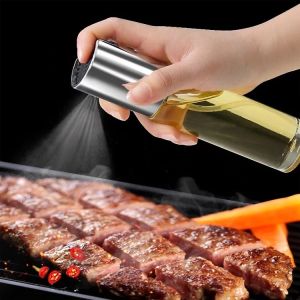Oil Spray Glass Bottle Cooking Oil Sprayer Stainless Steel  Botol Minyak Dispenser 喷油瓶
